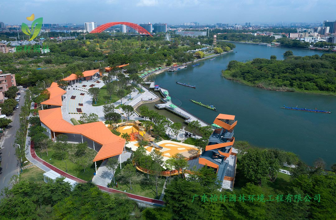 東莞龍灣生態濕地公園綠化景觀設計實景圖