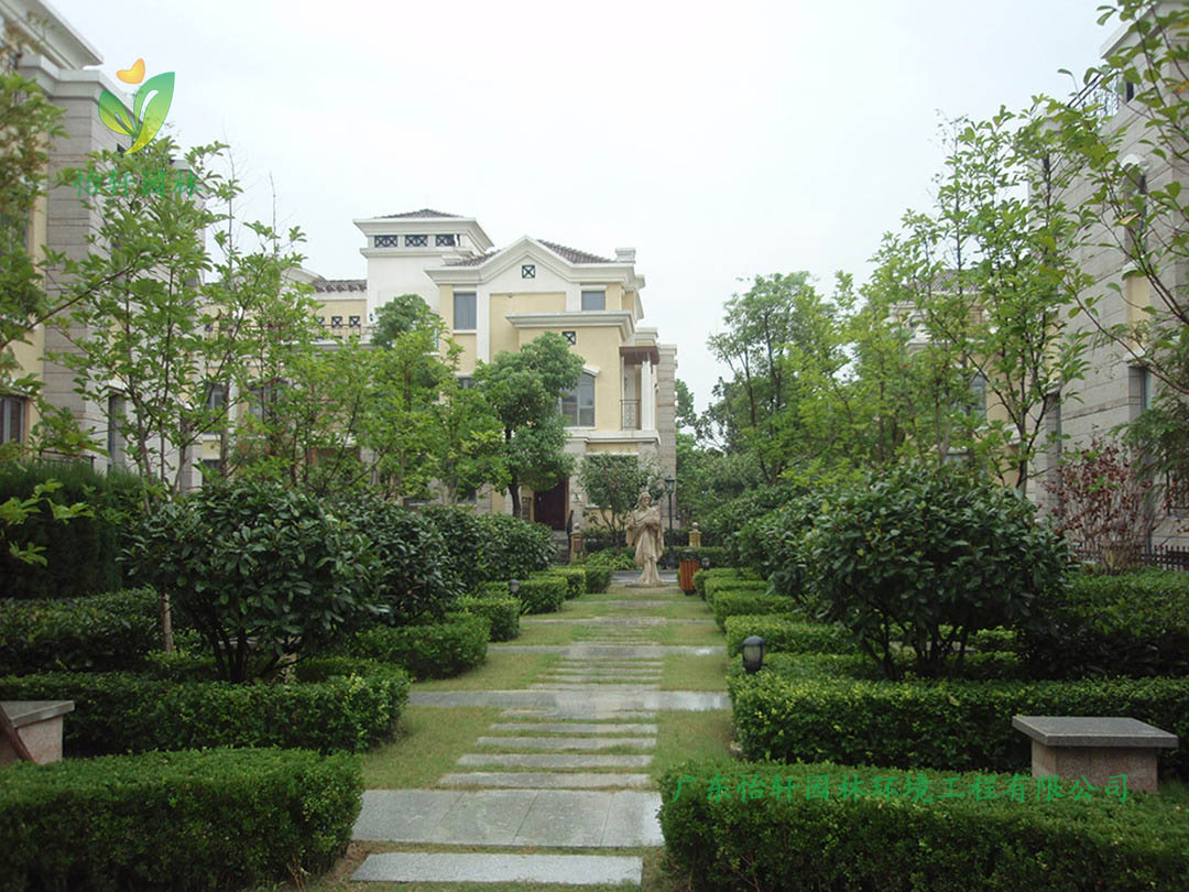 碧桂園華府別墅綠化景觀設計實景圖