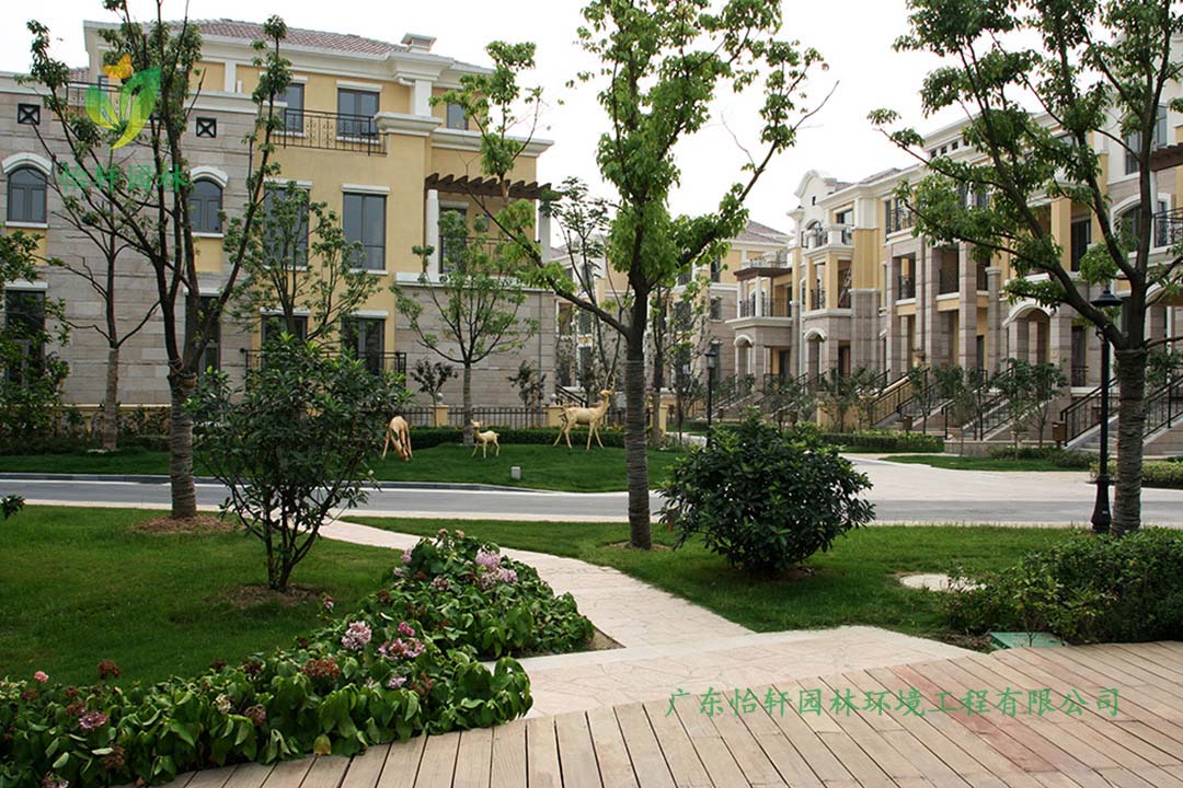 碧桂園華府別墅綠化景觀設計實景圖