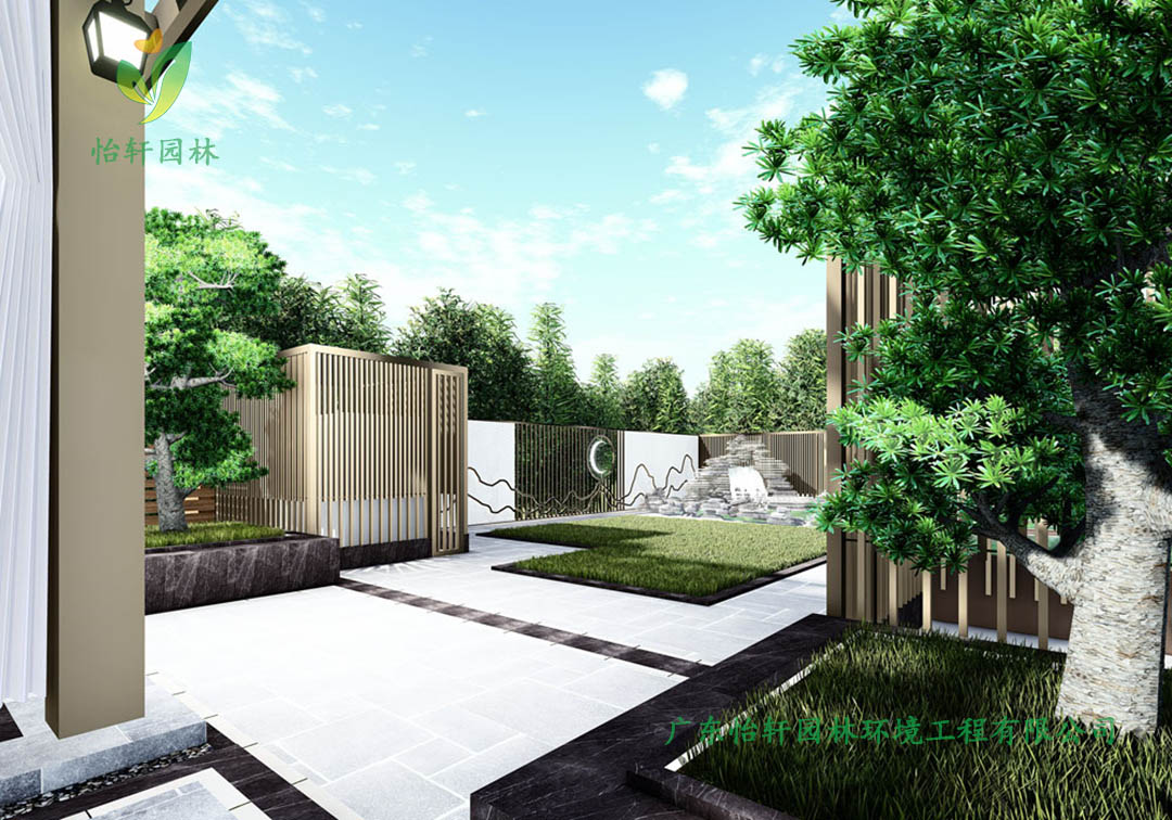 陽(yáng)江沙扒灣碧桂園別墅庭院景觀設(shè)計(jì)效果圖
