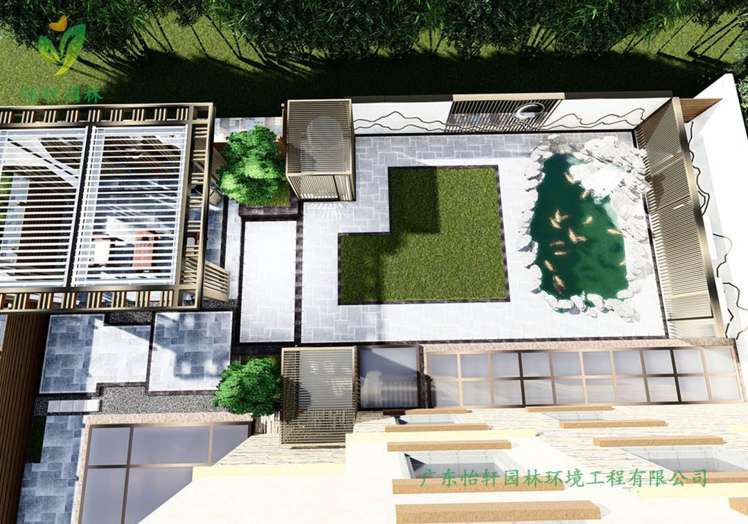 陽(yáng)江沙扒灣碧桂園別墅庭院景觀設(shè)計(jì)效果圖